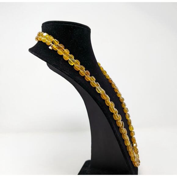 Lola Rose Ruby Rae Yellow Amber Agate Necklace 56 Inches - Picture 4 of 7